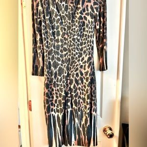 CACH’E Animal print sweater dress. Very sexy.